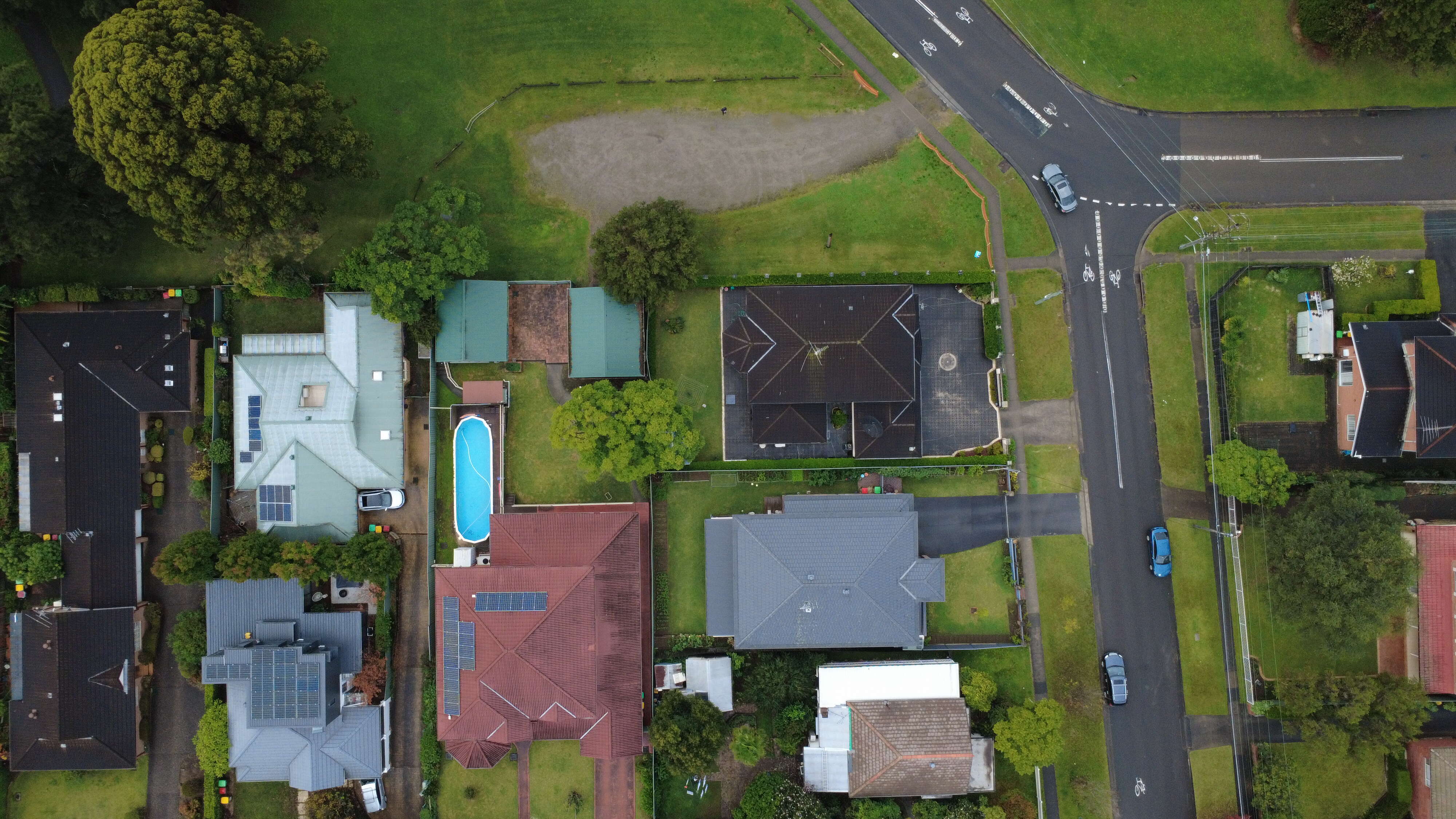 Aerial home overview Sydney