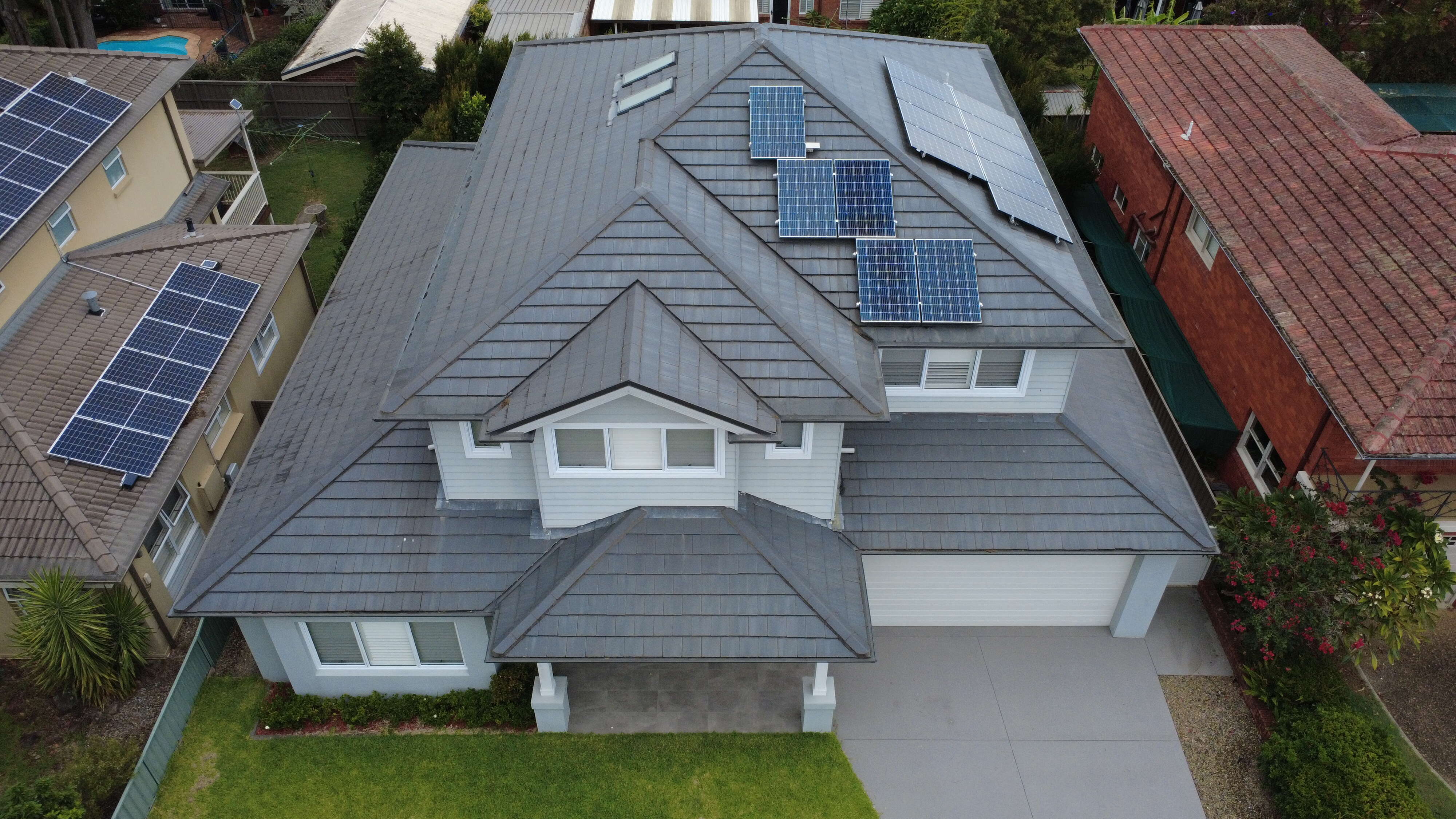 Aerial home overview Sydney